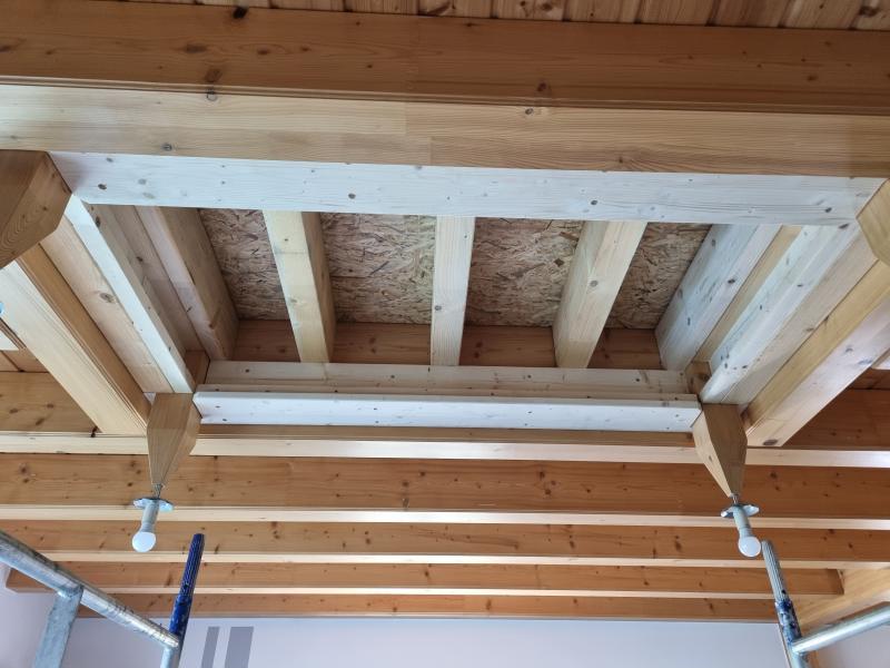 Holzbau im Außenbereich – Projektaufnahme 11 der Zimmerei Wiegandt in Leipzig